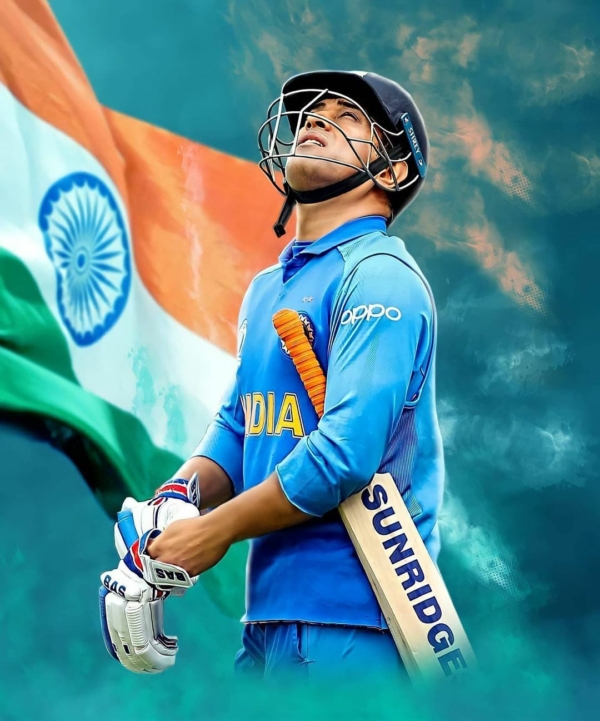 Dhoni Thala Mahi Cricket A4 Size Poster without frame..paper Glossy 300 gsm ..