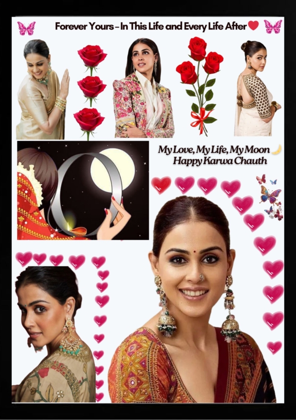 Customized Karwa Chowth, Anniversary , Photo Frame