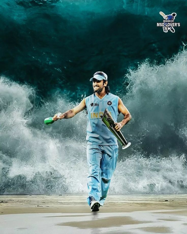 Dhoni Thala Mahi Cricket A4 Size Poster without frame..paper Glossy 300 gsm ..