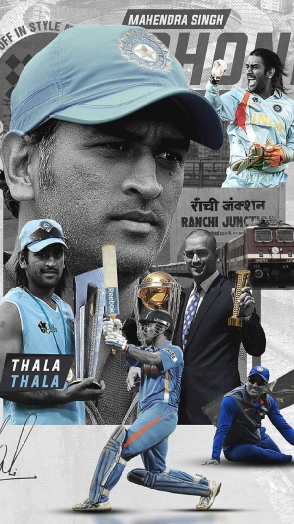 Dhoni Thala Mahi Cricket A4 Size Poster without frame..paper Glossy 300 gsm ..