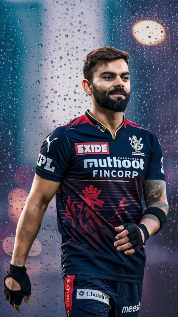 Virat Kohli Cricket A4 Size Poster without frame..paper Glossy 300 gsm ..