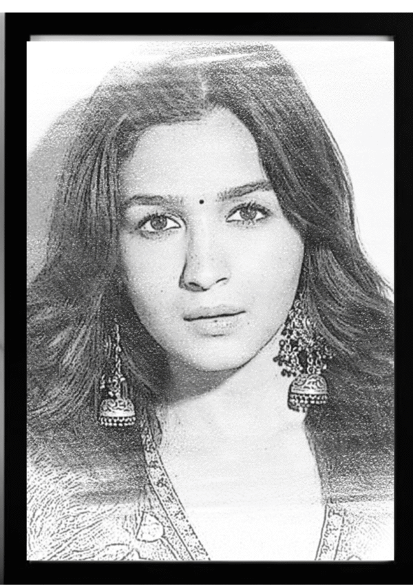 Buy 1 + Get 1 Free Customized Pencil Sketch from Photo  Frame and MDF Back