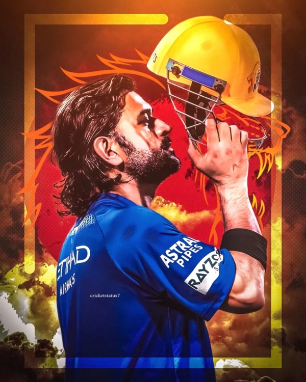 Dhoni Thala Mahi Cricket A4 Size Poster without frame..paper Glossy 300 gsm ..