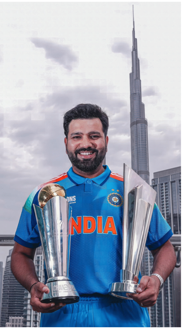 rohit sharmaCricket A4 Size Poster without frame..paper Glossy 300 gsm ..