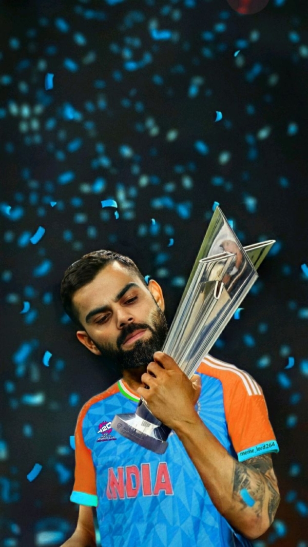 Virat king Kohli Cricket A4 Size Poster without frame..paper Glossy 300 gsm ..